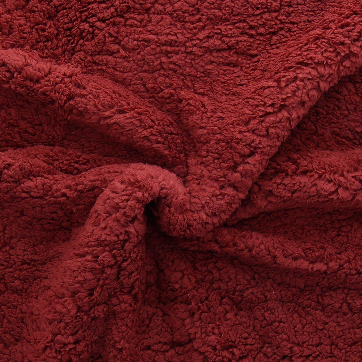 Sherpa fabric - Dark brick