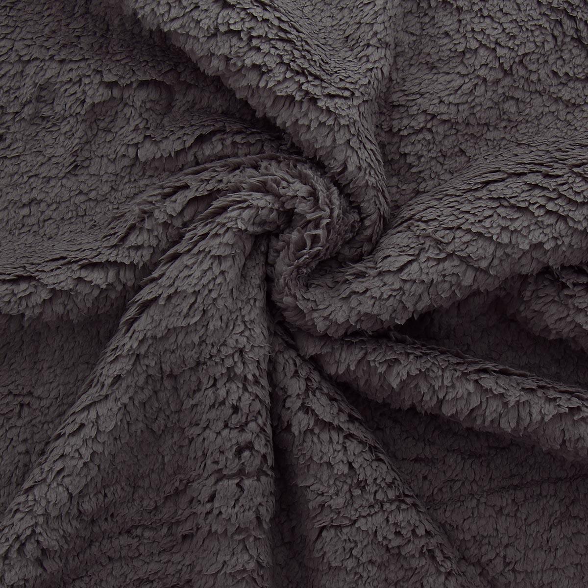 Tissu sherpa - Taupe foncé