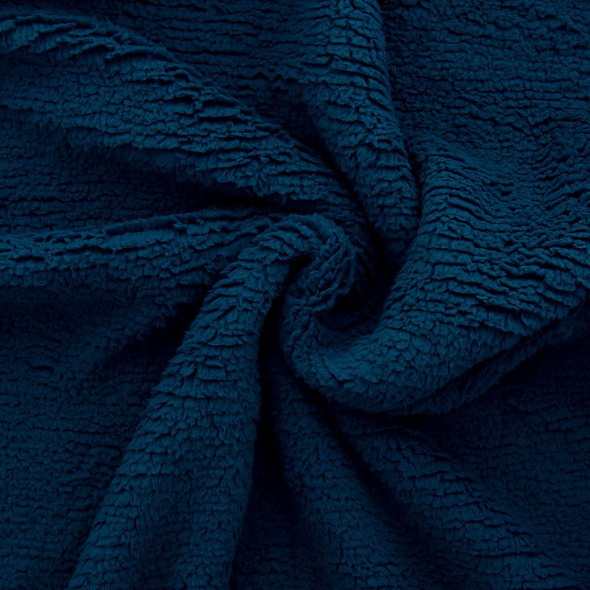 Sherpa fabric - Blue Oil