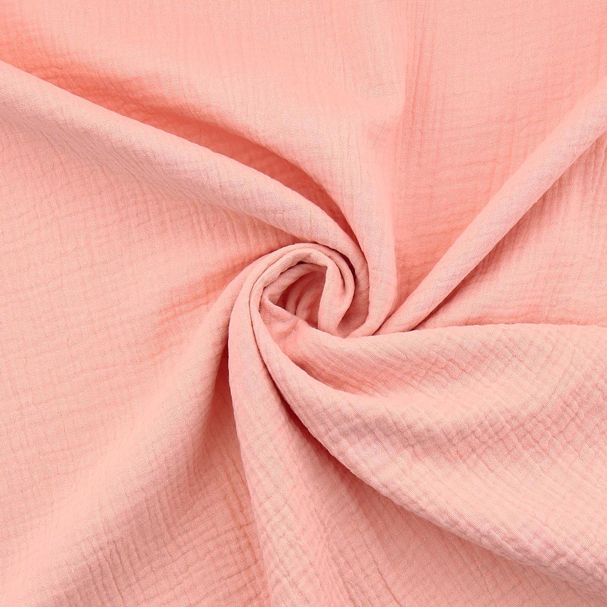 Cotton gauze double fabric - Light pink