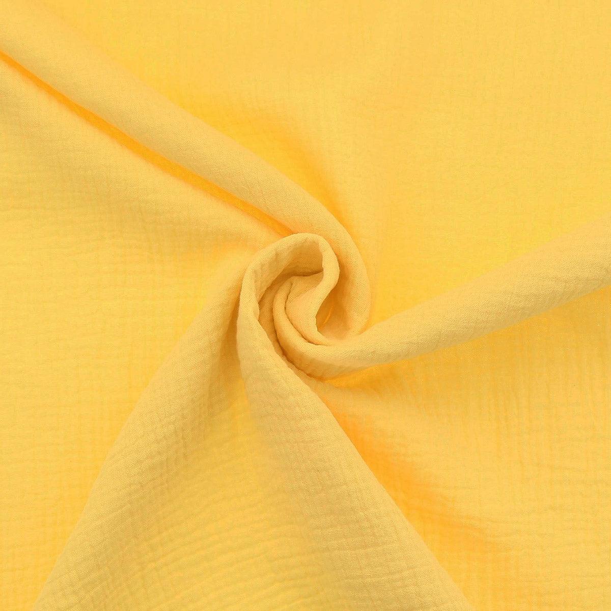 Cotton gauze double fabric - light yellow