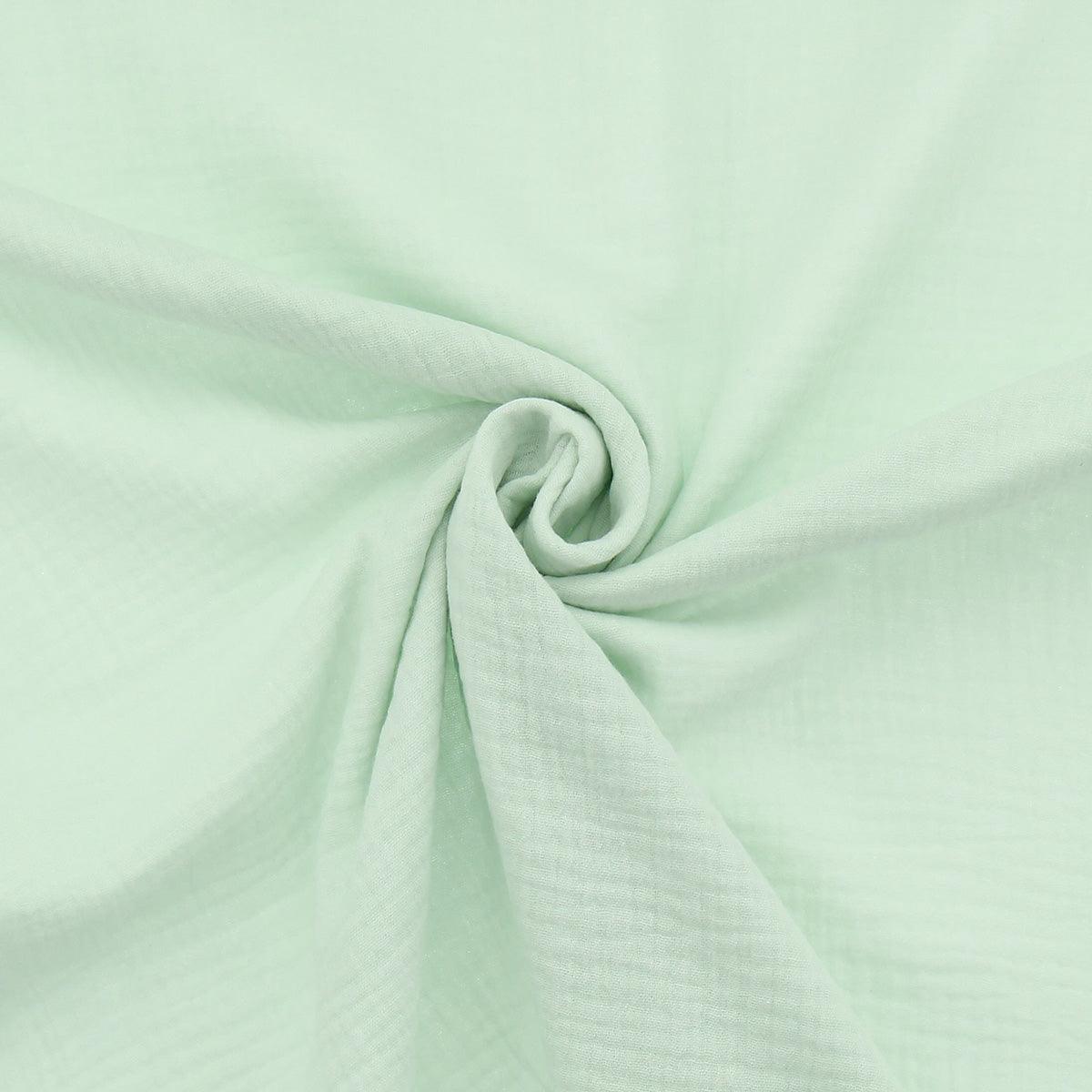 Cotton gauze double fabric - Water green