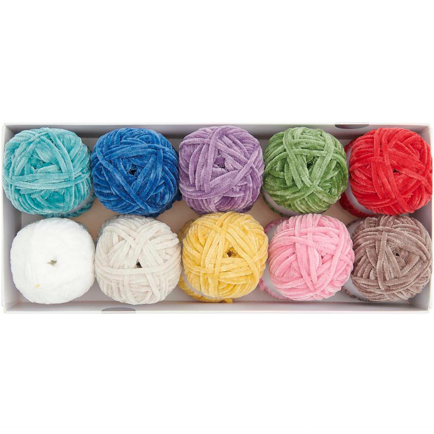 Box 10 balls of ricorumi nilli rainbow thread