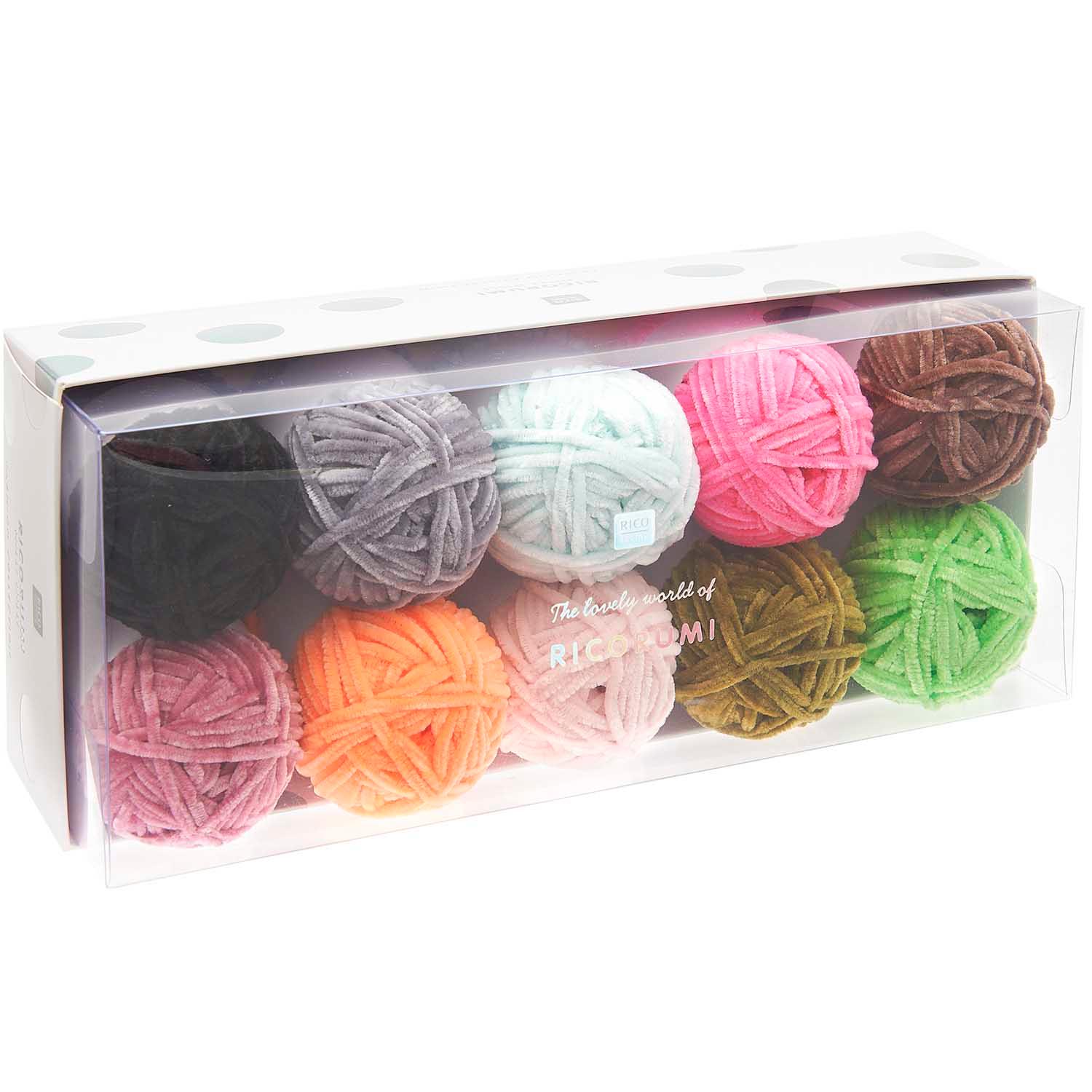 Box 10 balls of ricorumi nilli fashion thread