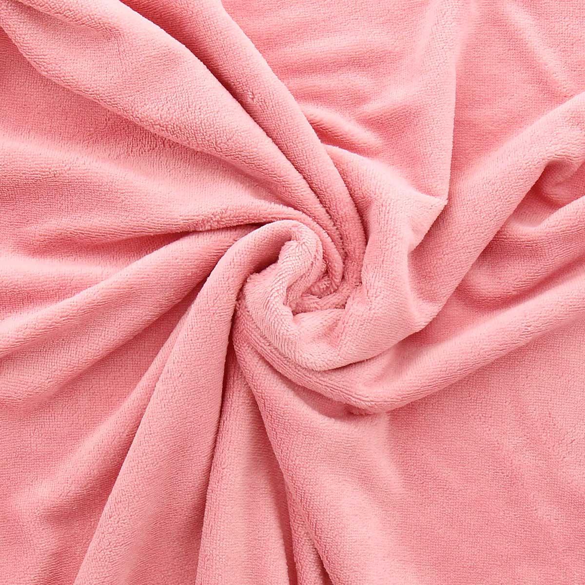 Tissu micro éponge viscose - Rose