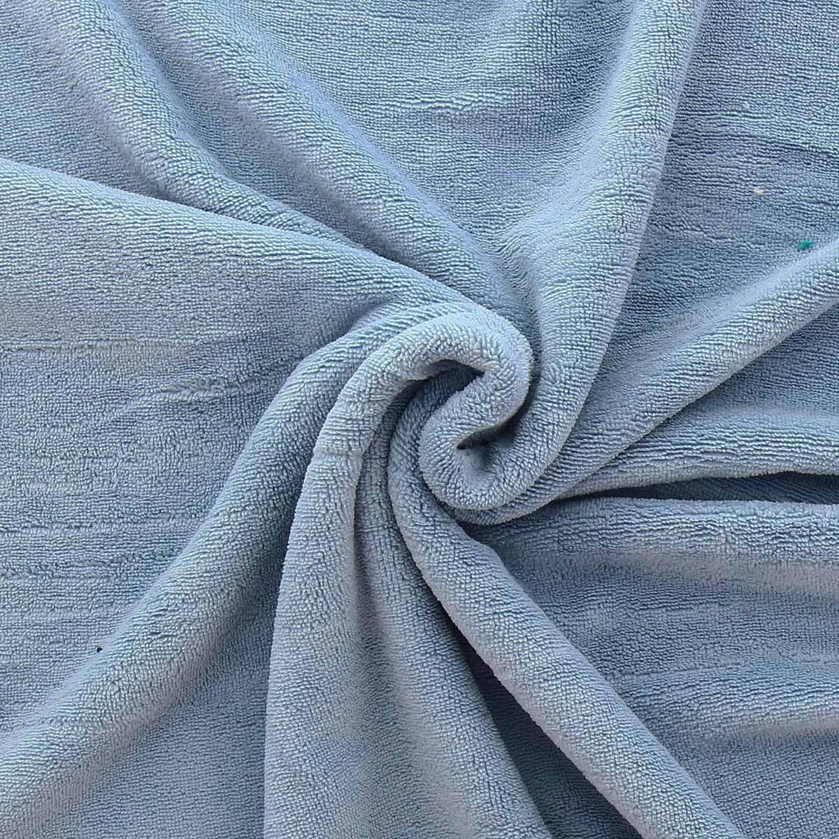 Tissu micro éponge viscose - Bleu