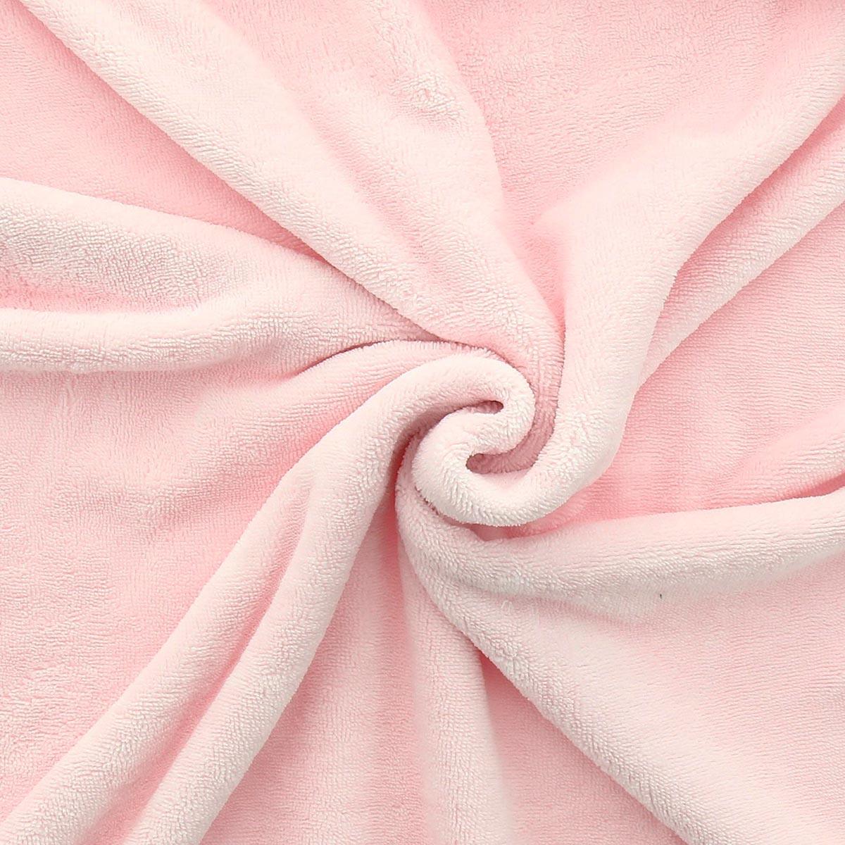 Tissu micro éponge viscose - Rose layette