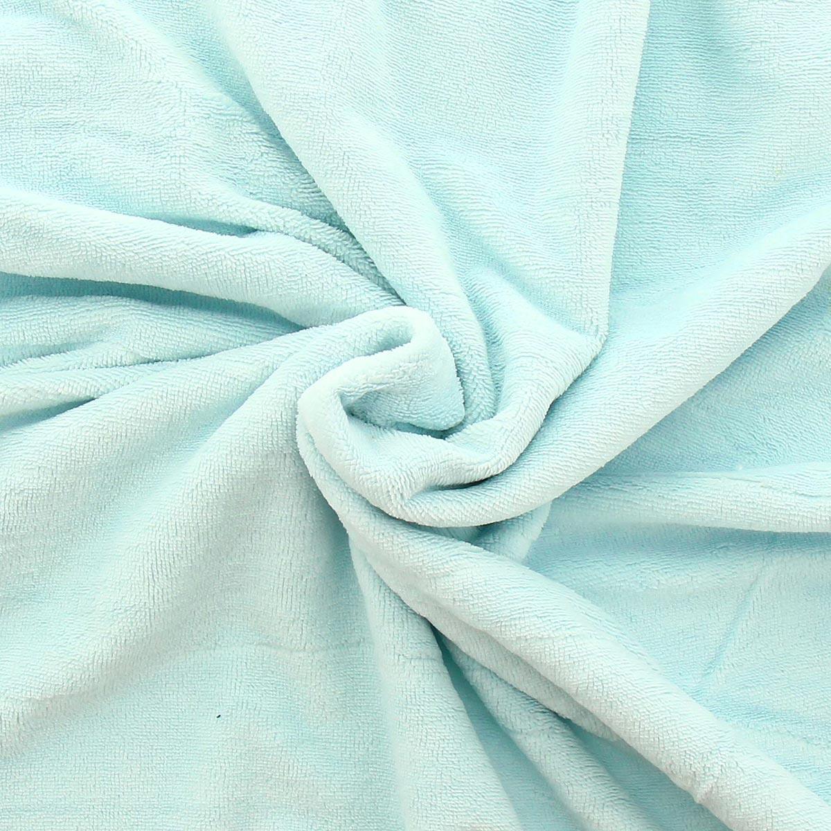 Tissu micro éponge viscose - Bleu glacier