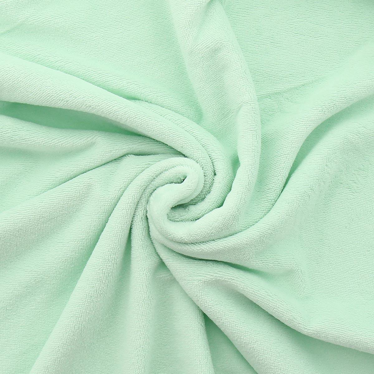 Tissu micro éponge viscose - Vert eau