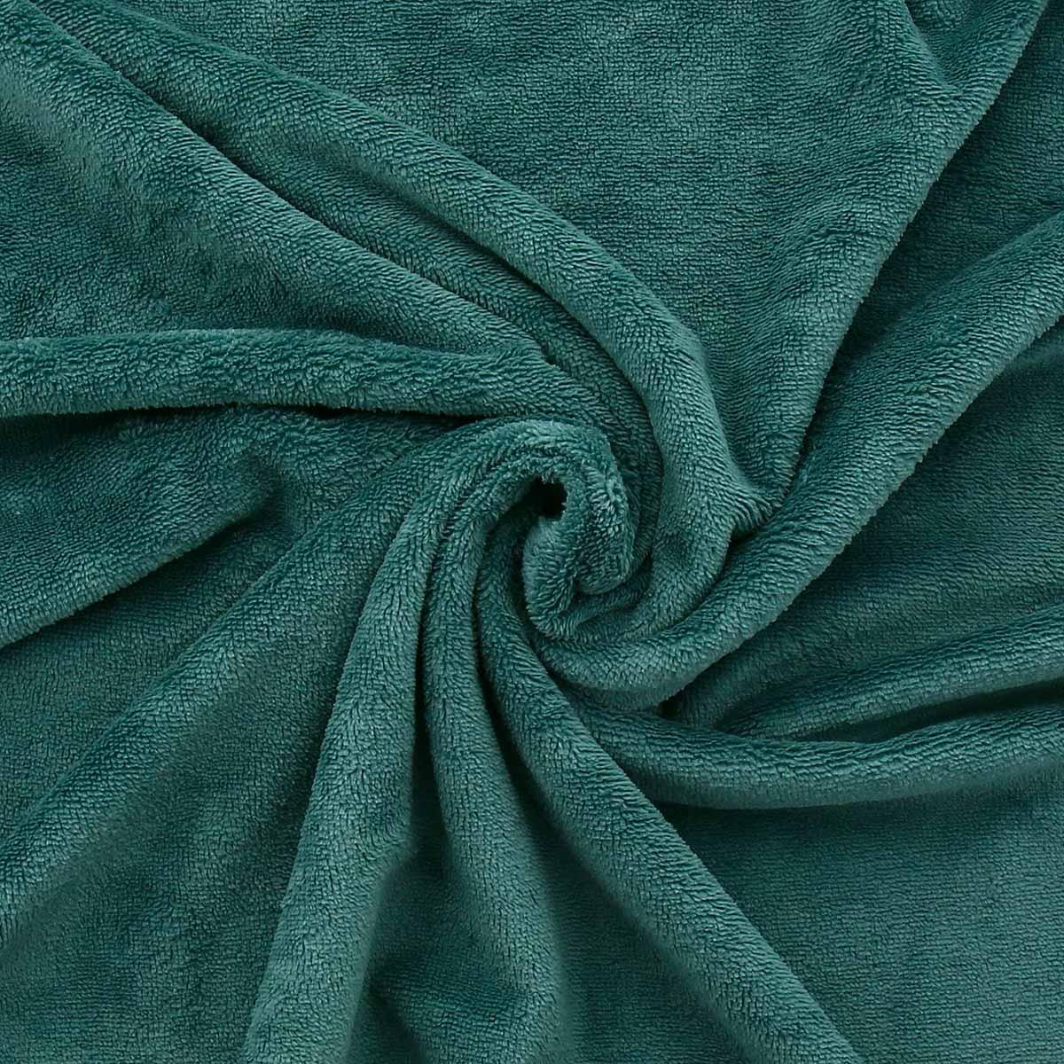 Tissu micro éponge viscose - Vert pin