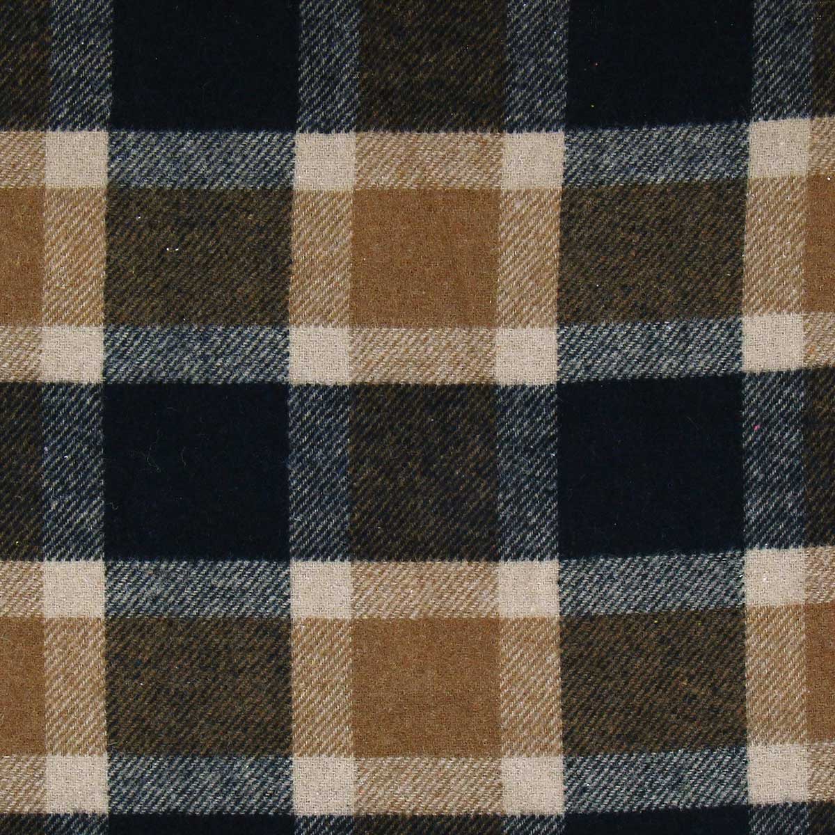 Fantasy wool cloth fabric for coat - Brown tiles