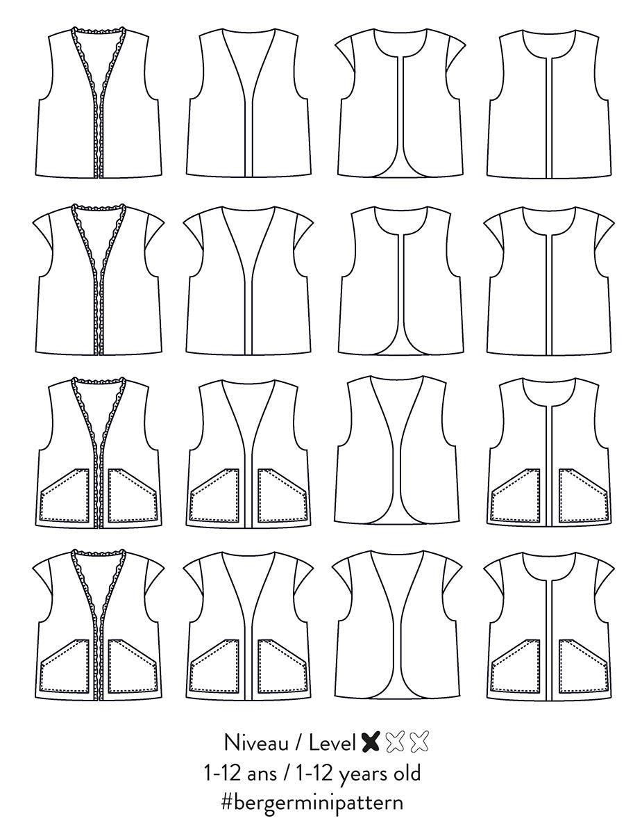 Vest pattern or Berger Mini jacket - Scämmit workshop