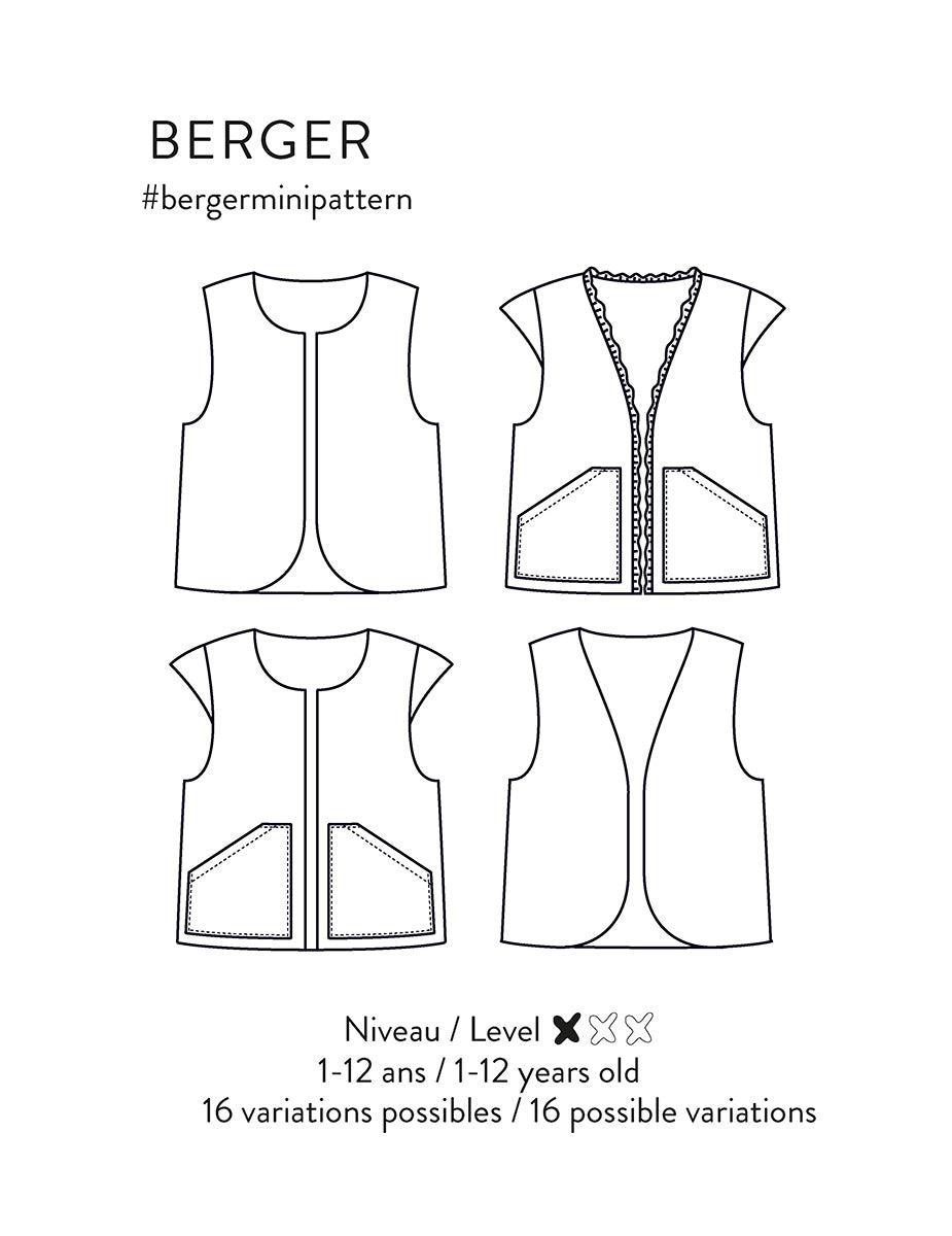 Vest pattern or Berger Mini jacket - Scämmit workshop