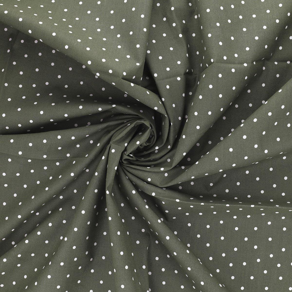 Cotton Popeline Popeline Fabric - Gray Green