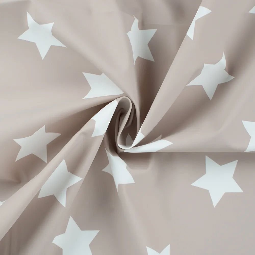 Waterproof canvas fabric for wax - stars with sand bottom