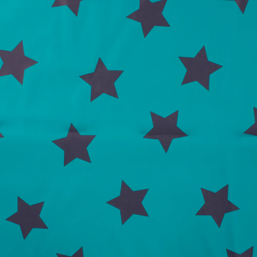 Waterproof canvas fabric for wax - emerald stars