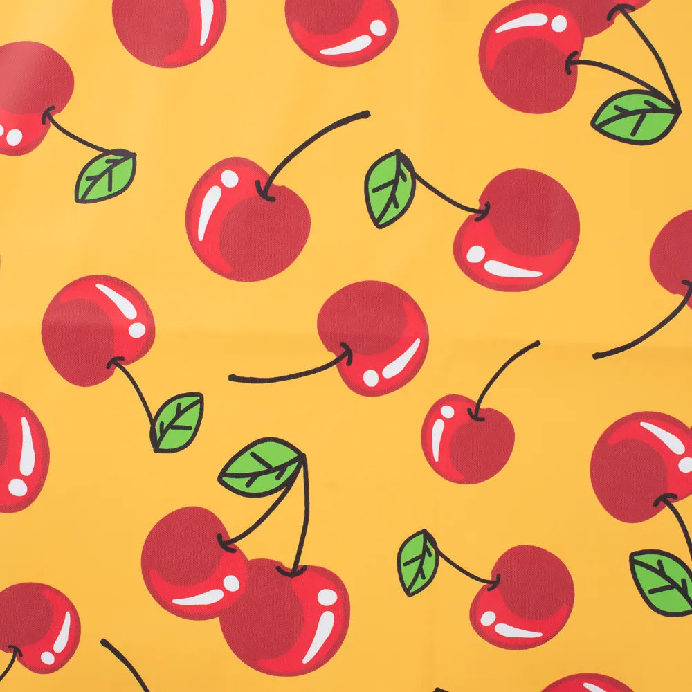 Waterproof canvas fabric for wax - cherries