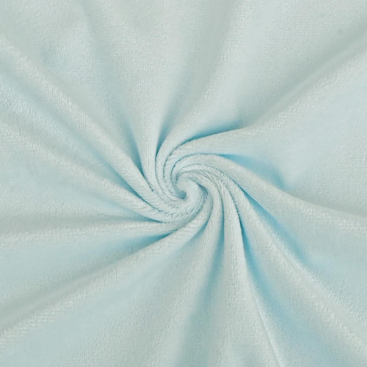 Smooth Minky fabric - Layette blue