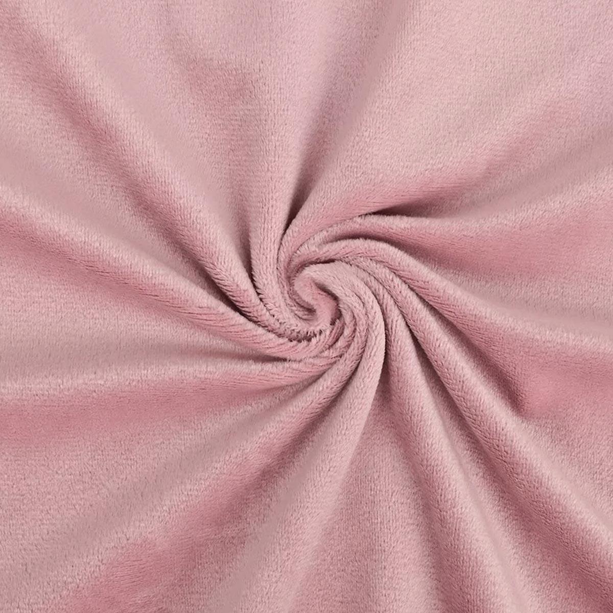 Smooth Minky fabric - Old pink