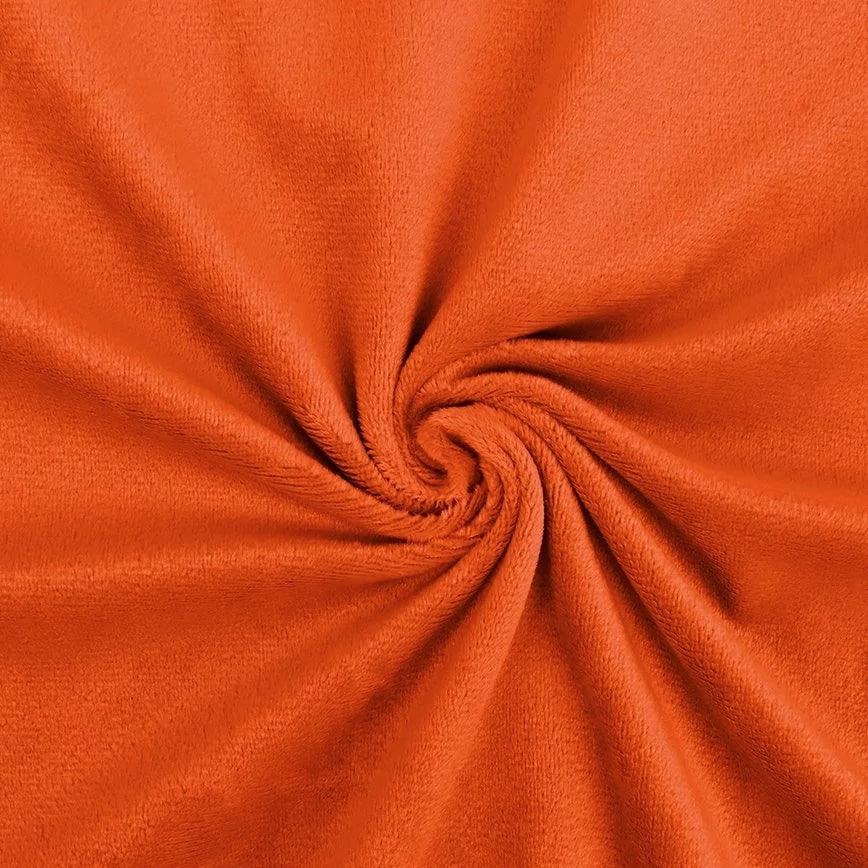 Tissu minky lisse - Orange