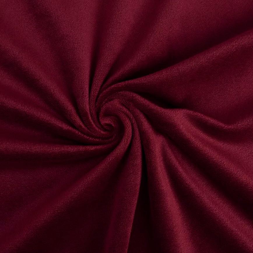 Smooth Minky fabric - Garnet red