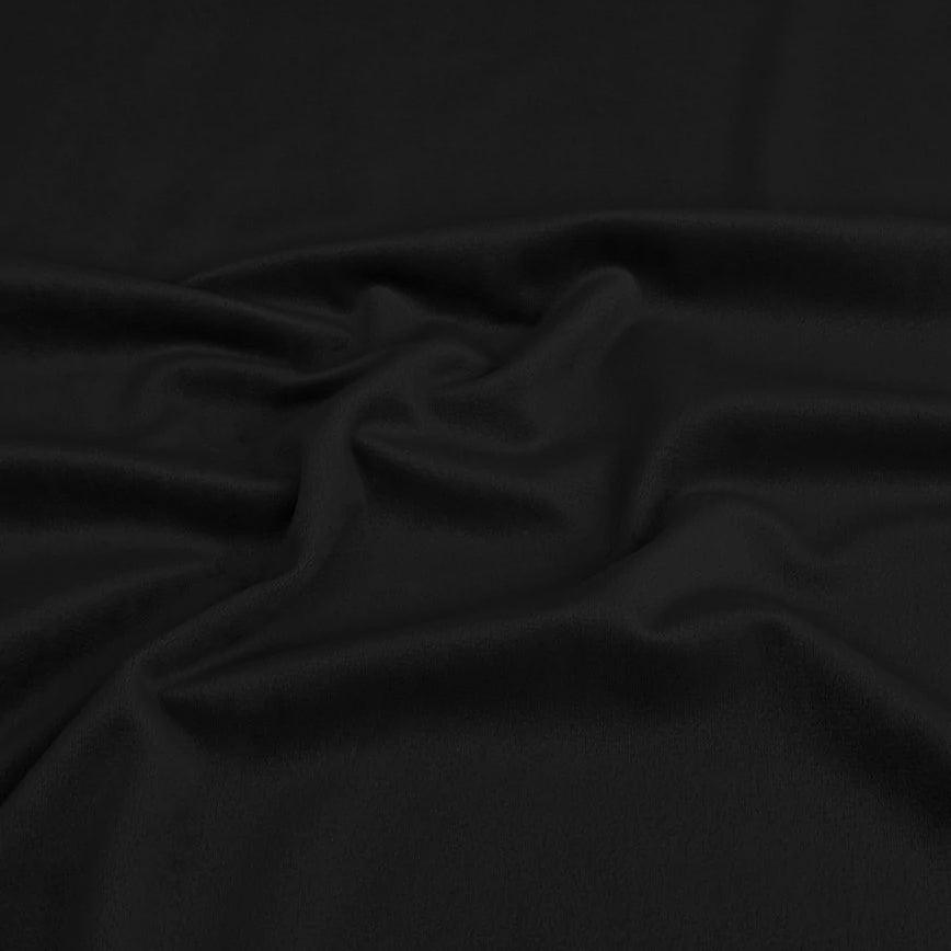 Smooth - Black Minky Fabric