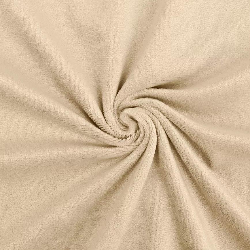 Smooth Minky fabric - Beige