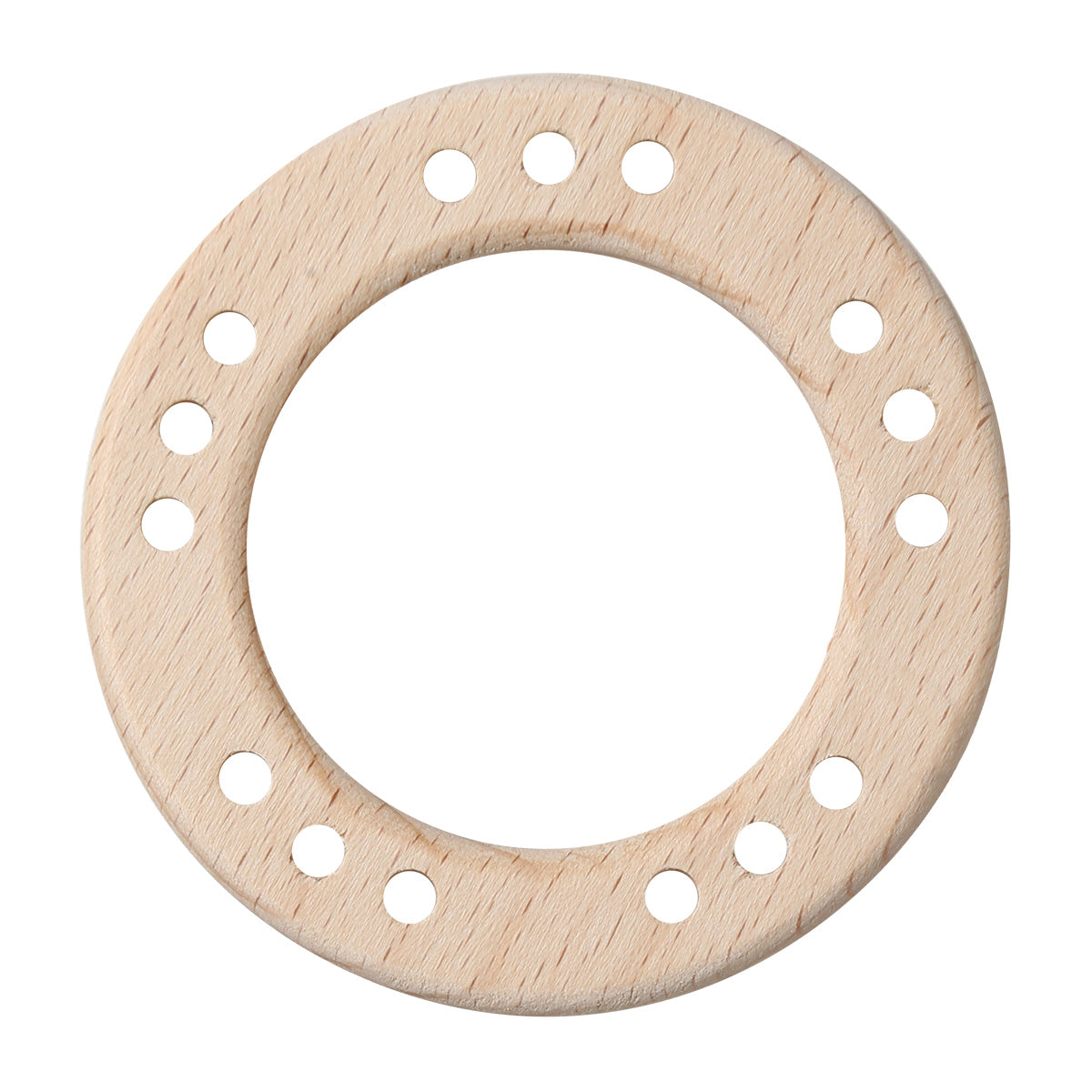 Wooden rings with holes - 70 mm