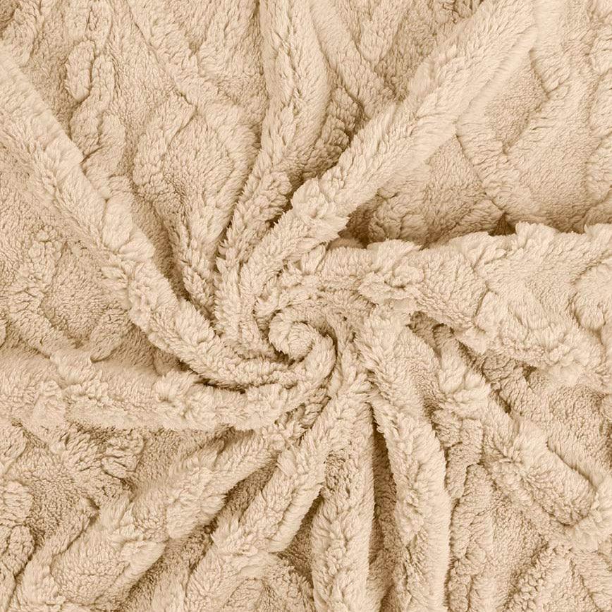 Tissu fourrure Berbère - Beige