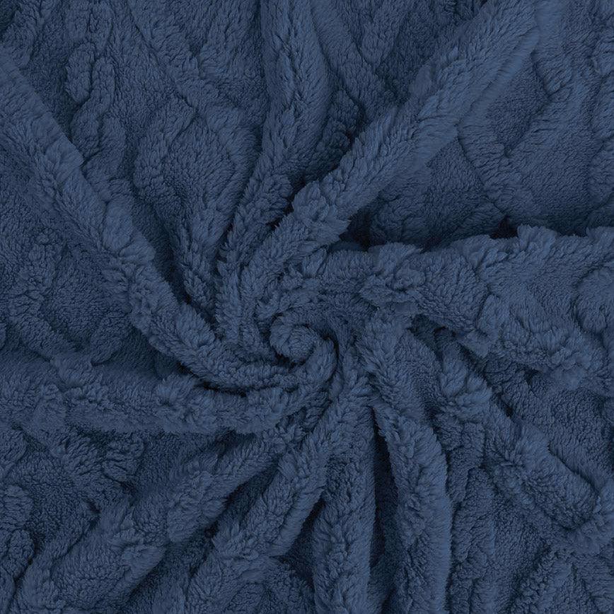 Berber furry fabric - Blue