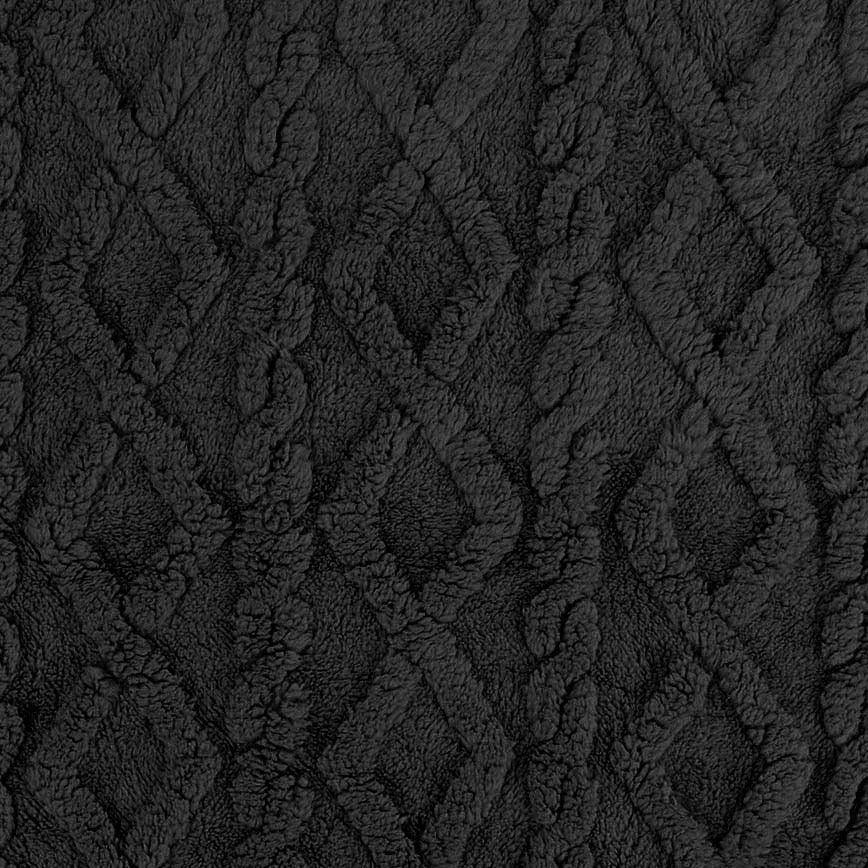 Tissu fourrure Berbère - Noir