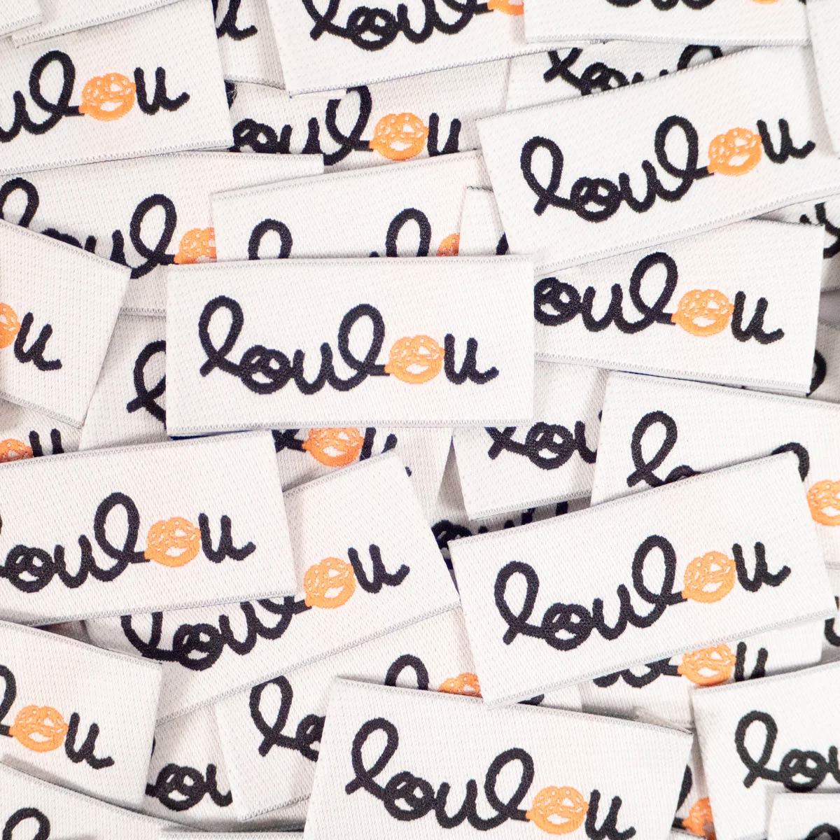 Set of 5 woven labels - Loulou