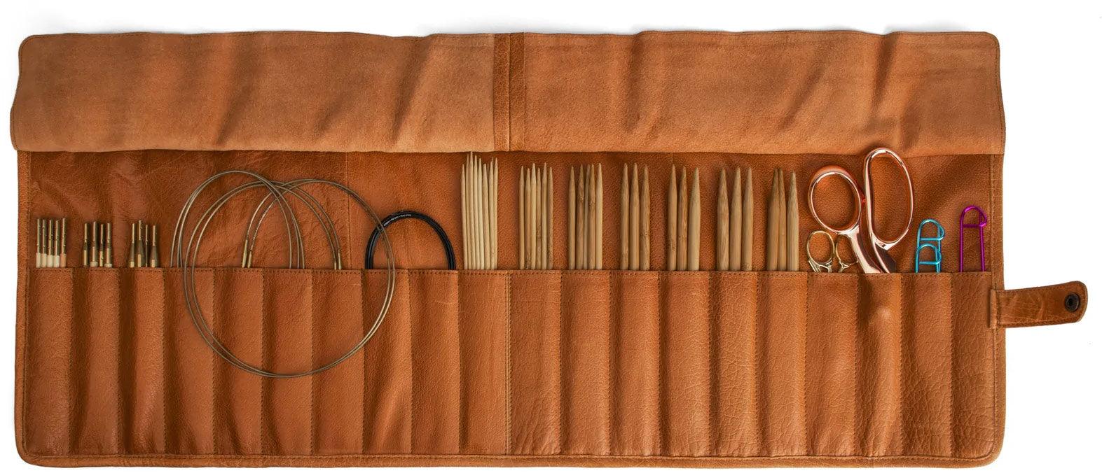 Rifting case for knitting and crochet Muud Elona - Whiskey