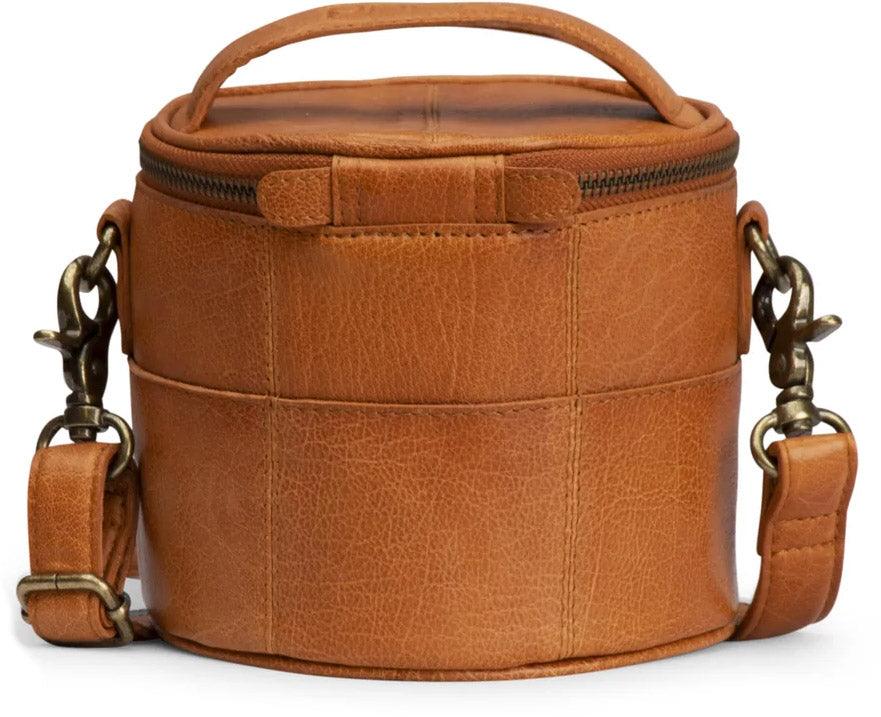 Small Muud Saturn Mini leather bag - Whiskey