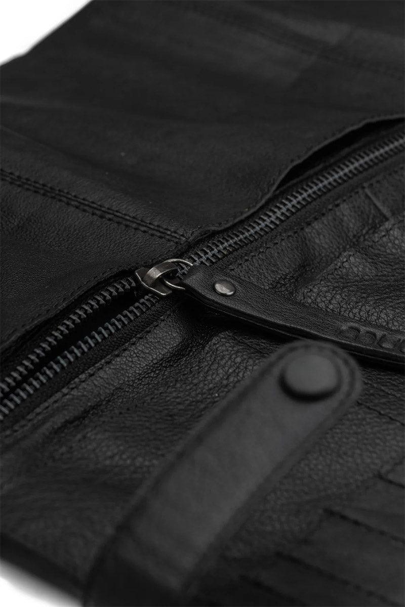 Leather storage case for Muud Stockholm circular needles - Black