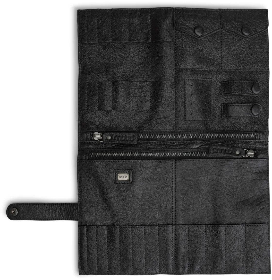 Leather storage case for hook and interchangeable needles Muud Billie - Black