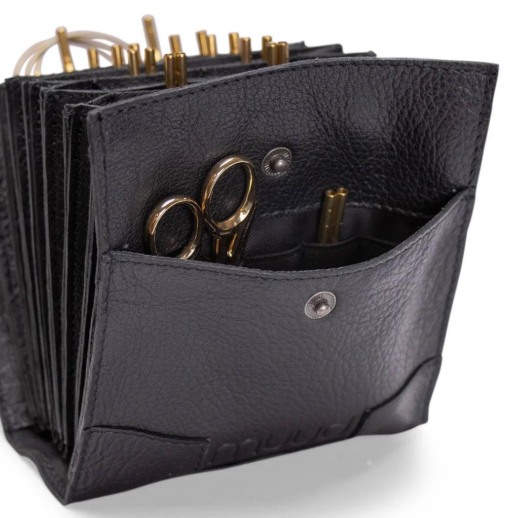 Etui de rangement en cuir pour aiguilles interchangeables Muud Betina - Noir