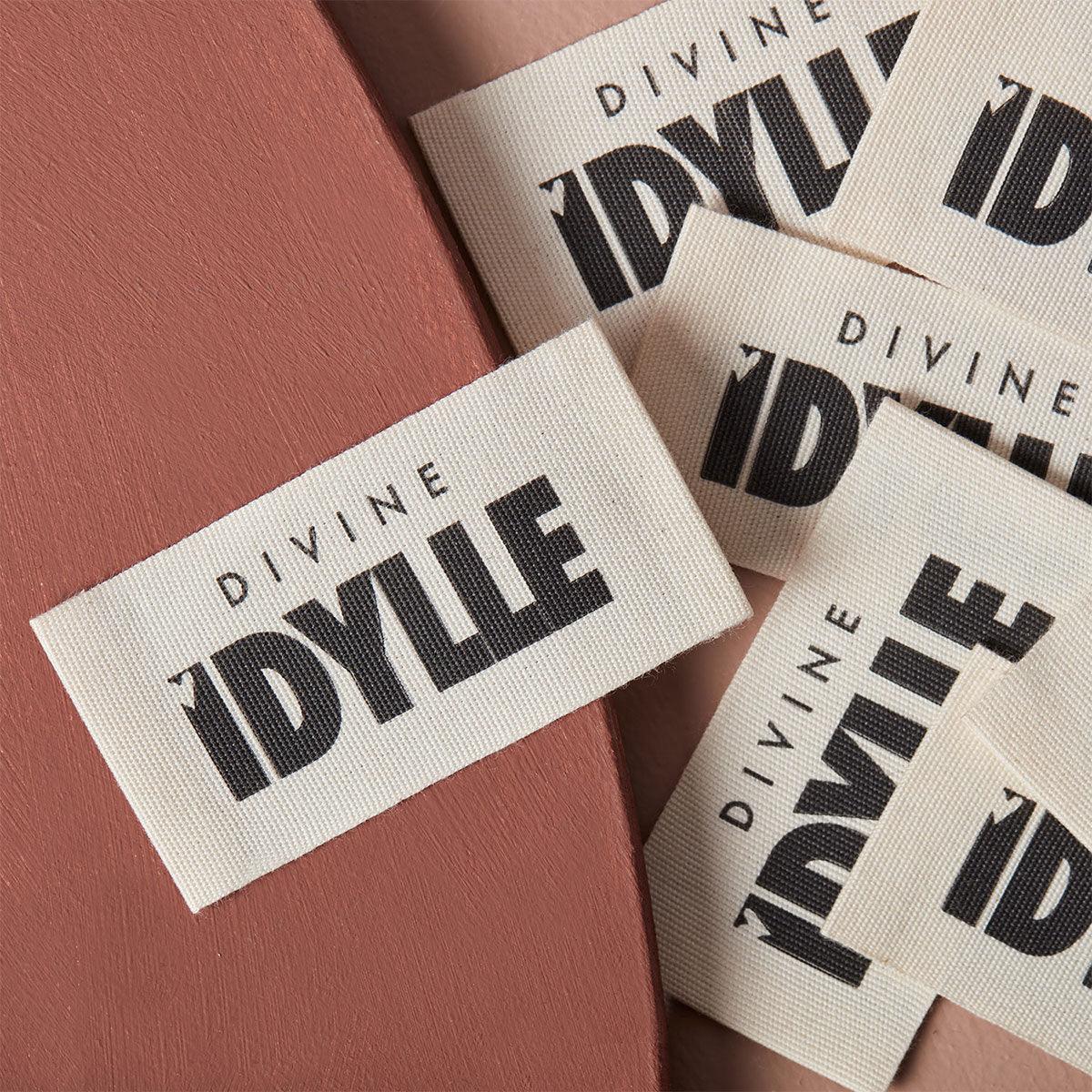 Set of 5 labels woven to sewing - Divine Idylle