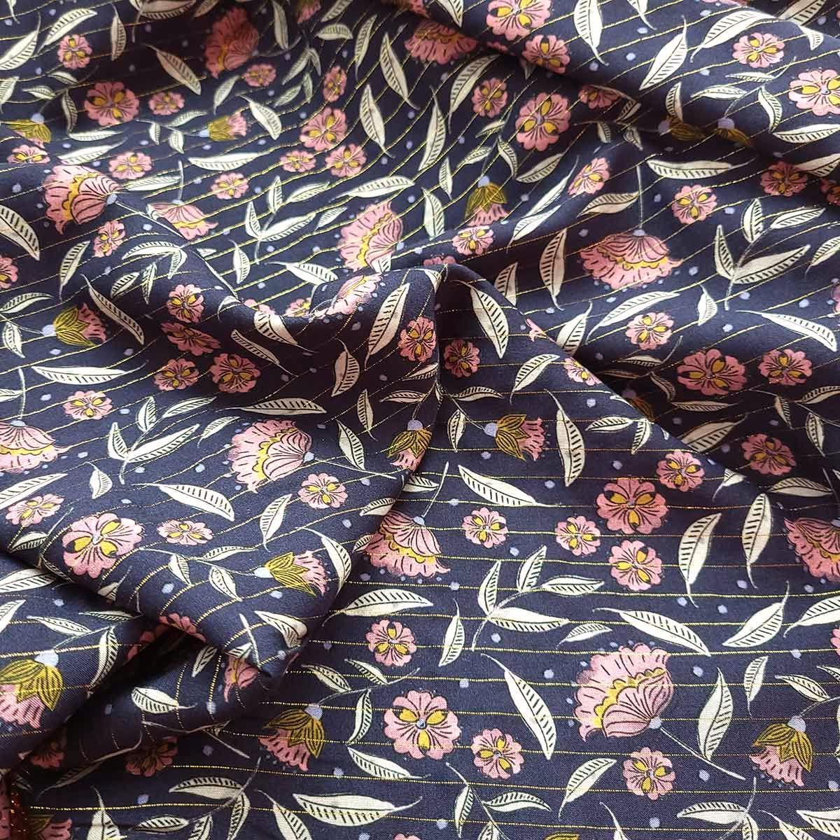 Lurex folklore viscose fabric - Lise Tailor