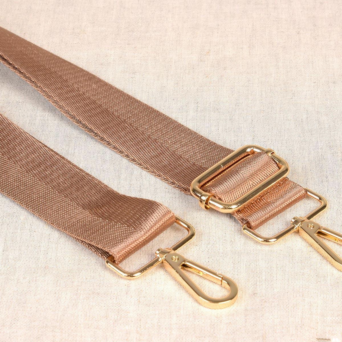 Bag strap with carabiners - Dark beige