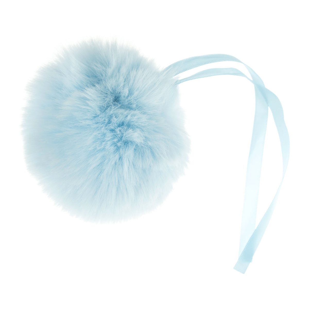 Pompon -Imitation Fell 11 cm - Layette Blau