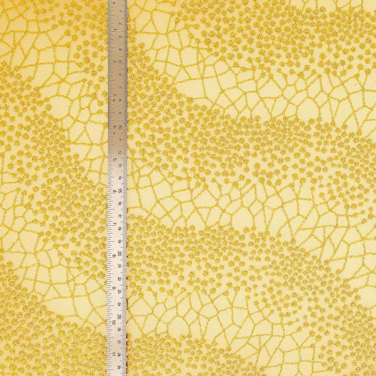 Mila lace fabric - mustard yellow