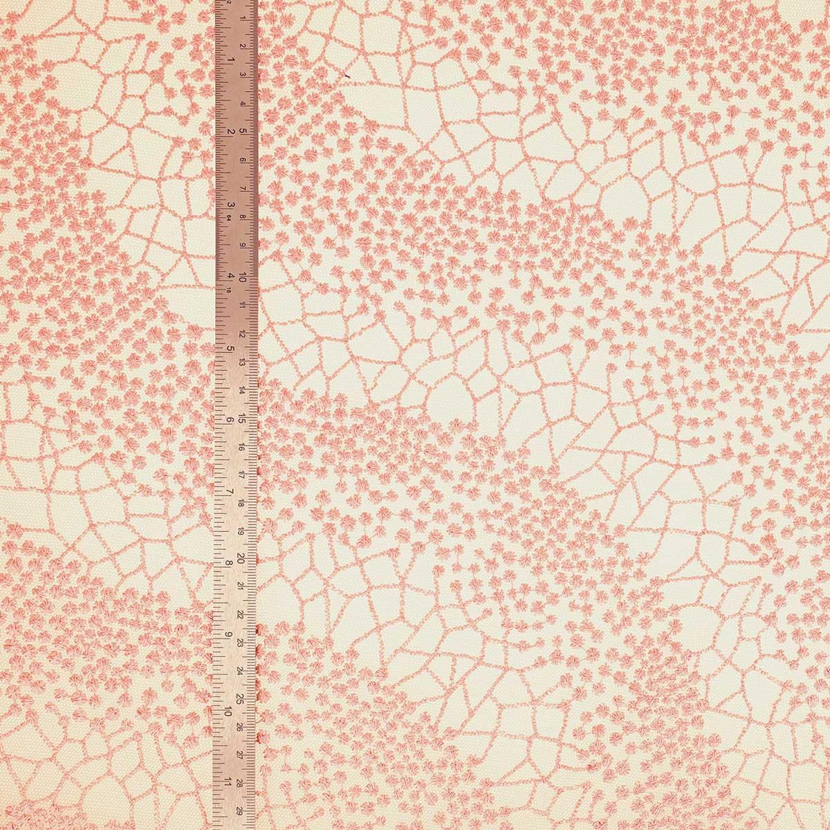 Mila lace fabric - Dark pink