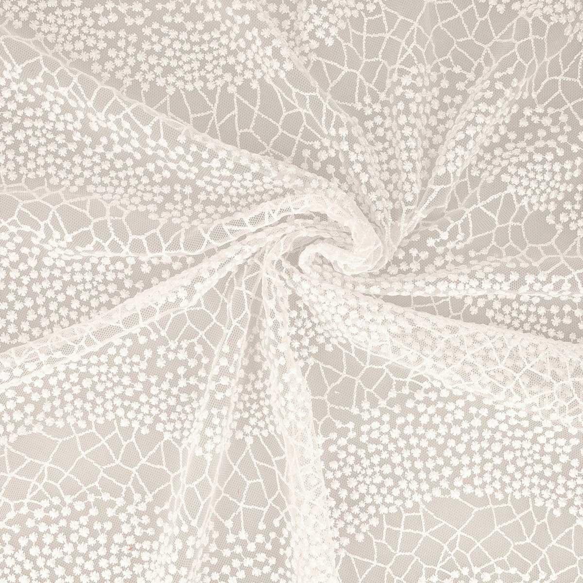 Mila lace fabric - broken white