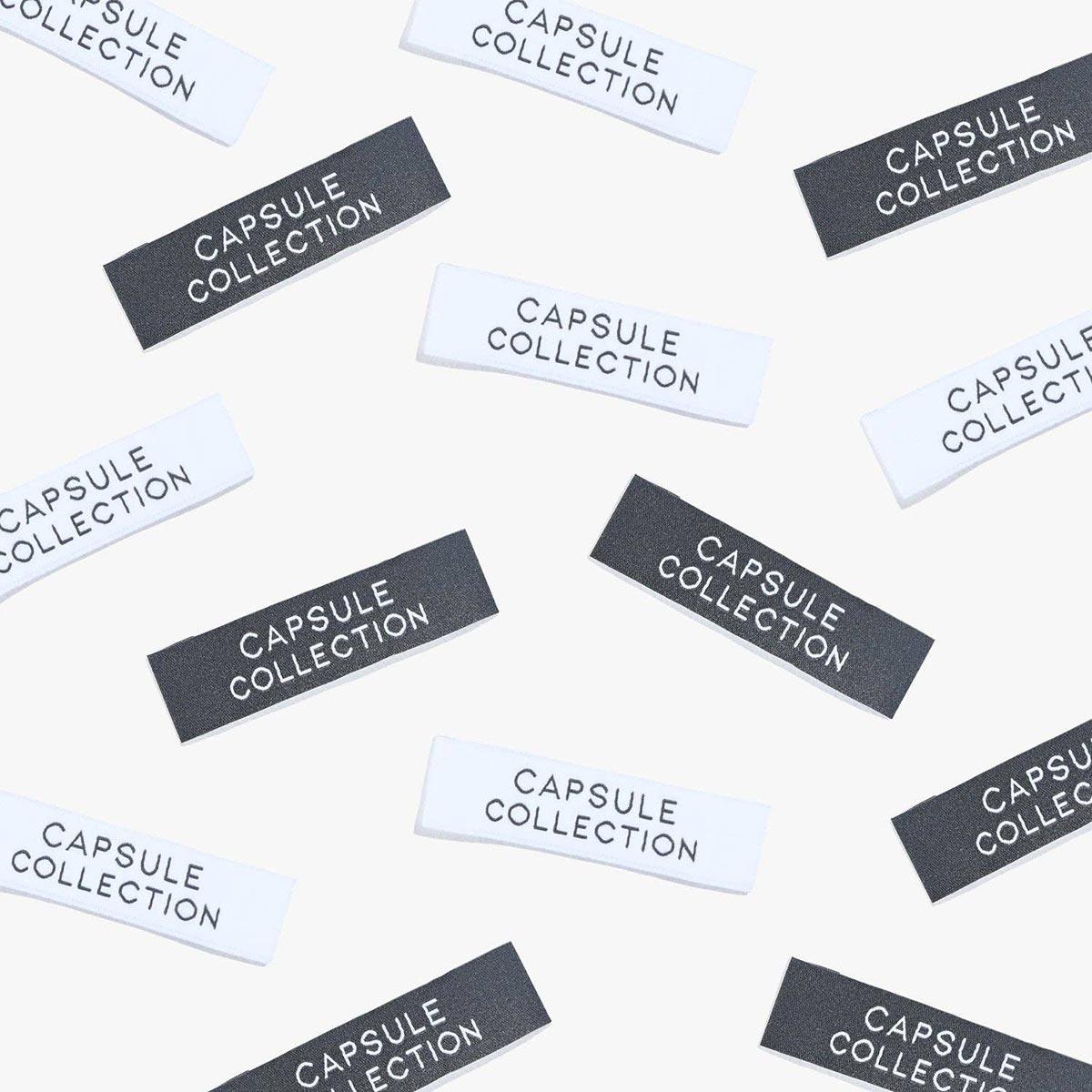 Set of 6 woven labels - Capsule Collection