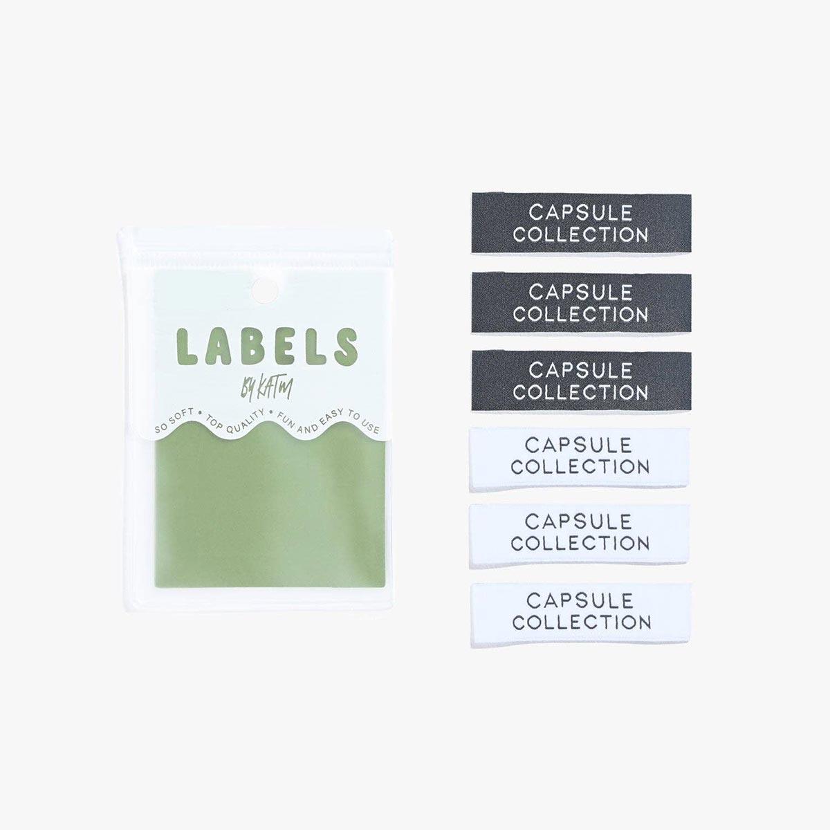 Set of 6 woven labels - Capsule Collection