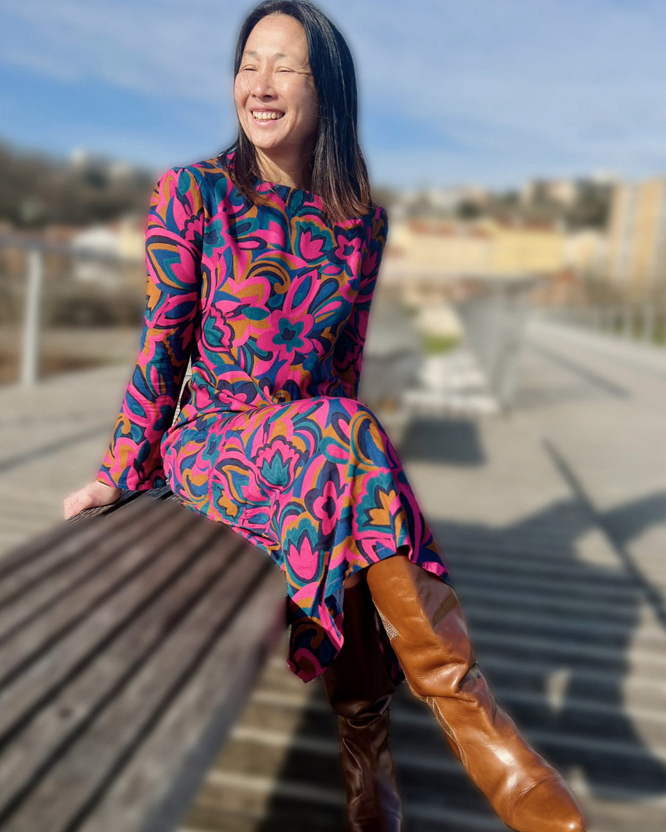 Divine viscose crepe fabric - My Dress made