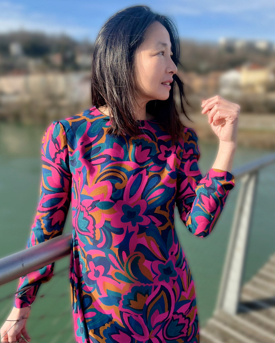 Divine viscose crepe fabric - My Dress made