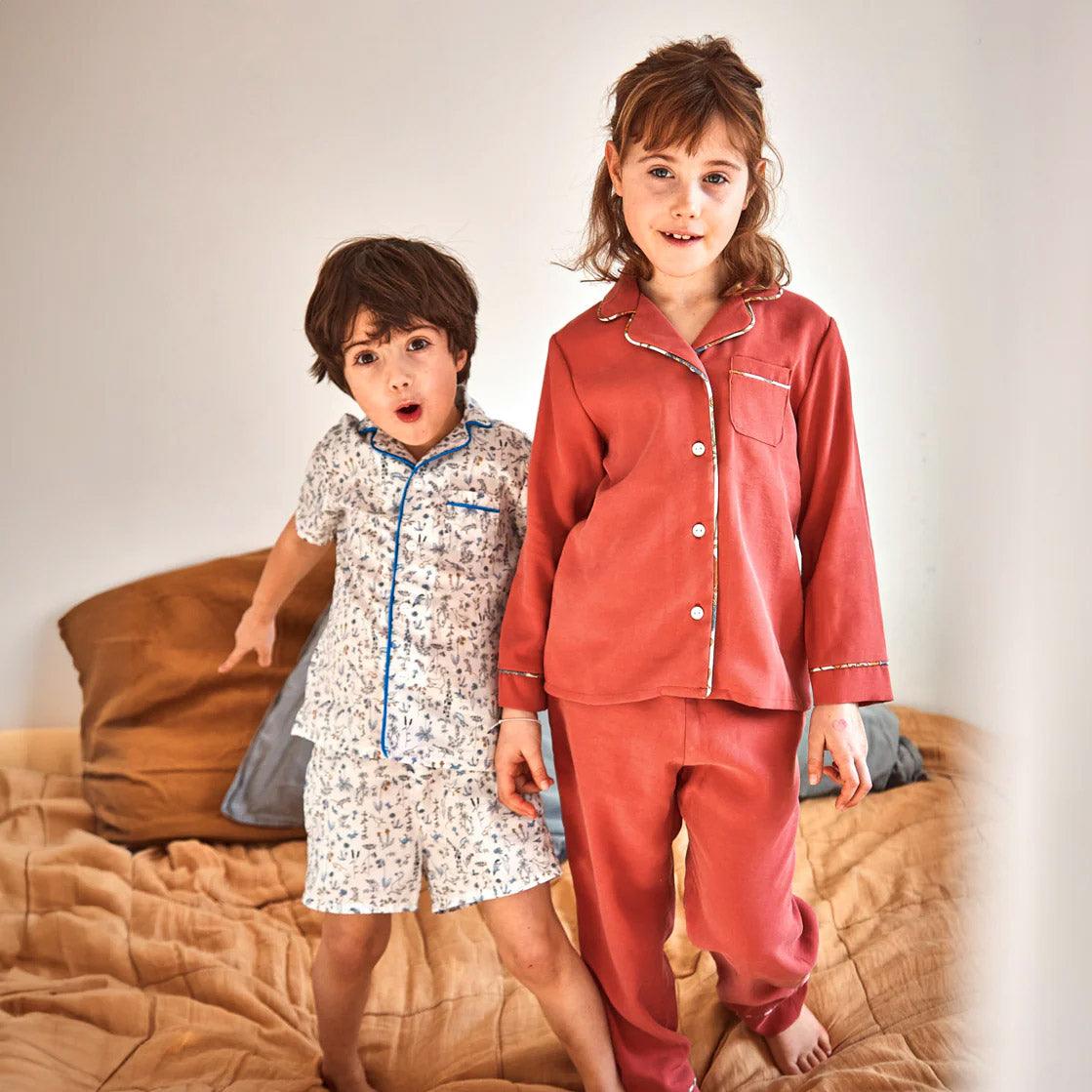 Kündige Kinder - Ikatee Pyjamas Muster