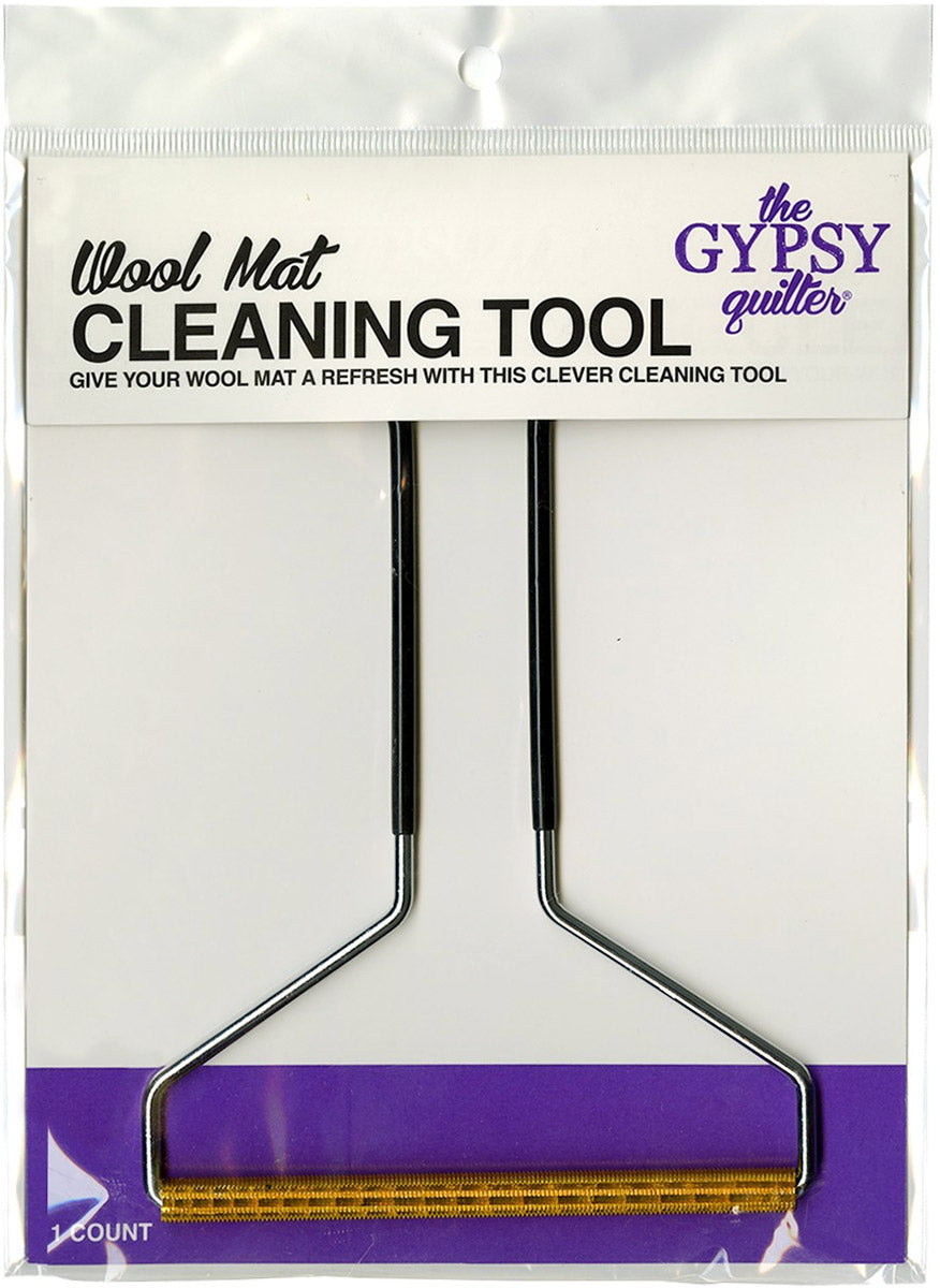 Wool carpet cleaning brush